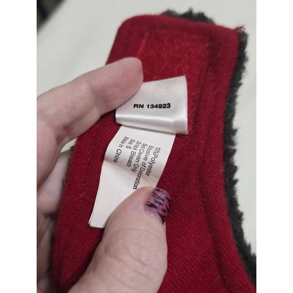 Smoochie Pooch Red\Black Dog Coat Size Small